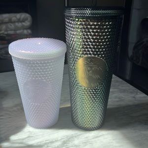Set of 2 Starbucks studded cold cups
